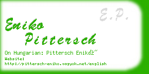 eniko pittersch business card